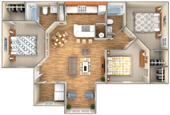 Floor Plan  3-bedroom floor plan