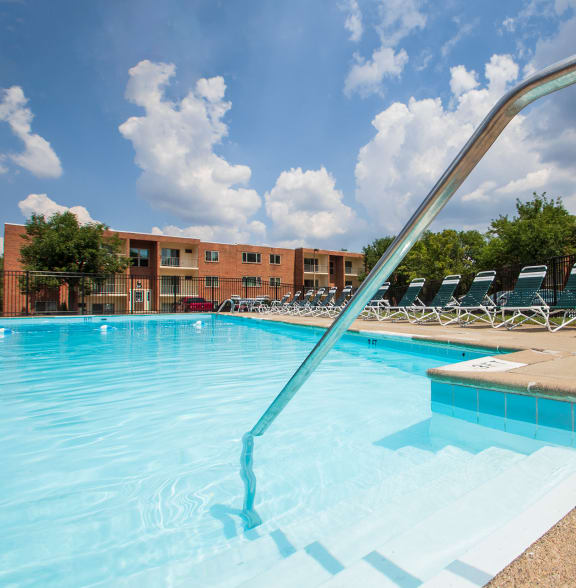 This is a photo of the pool area at Aspen Village, Cincinnati, OH