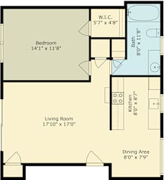 Floor Plan  A floor plan for a home at 220 East Okeefe Street, Unit 9, East Palo Alto, Ca 94303 is shown.