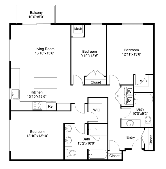 a black and white diagram of a room with many windows