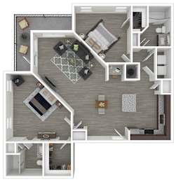 Saums Floor Plan at Caldwell, Houston, 77084