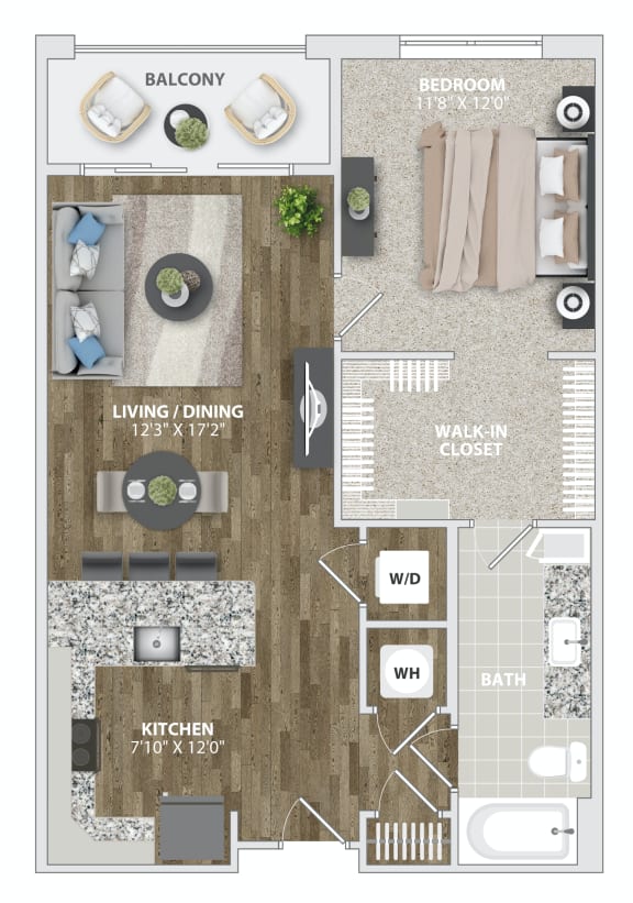 one bedroom apartment  at Woodmore Grand, Bowie, 20721