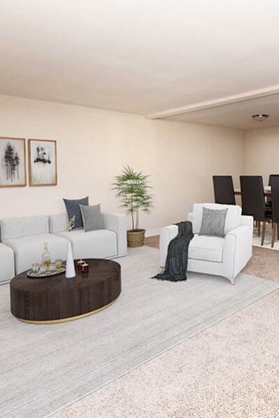 Living And Dining Area at Stevenson Lane Apartments, Towson, MD, 21204