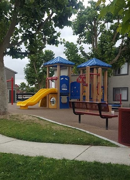 Playground at Park West Apartments, California