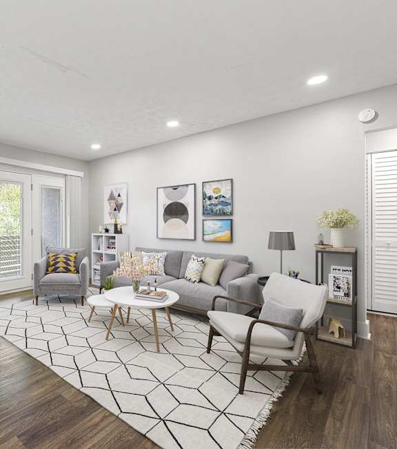 Cozy Living Room at Balfour Chastain, Sandy Springs, Georgia