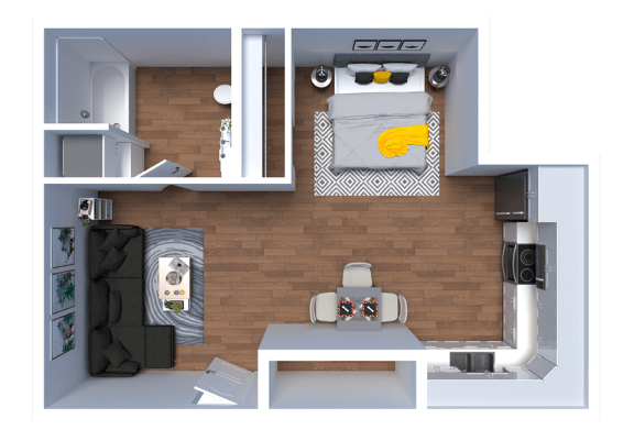 AP1 Lofts - Unit N - Studio - Floor Plan