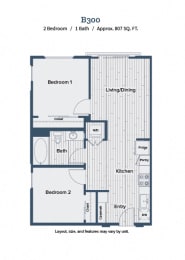  Floor Plan B300