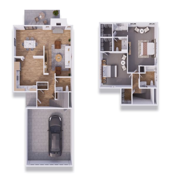2 bed 2.5 bath townhouse 1558 square feet 2 bed 2.5 bath townhouse 1558 square feet at Willow Creek, Kansas City, 64114