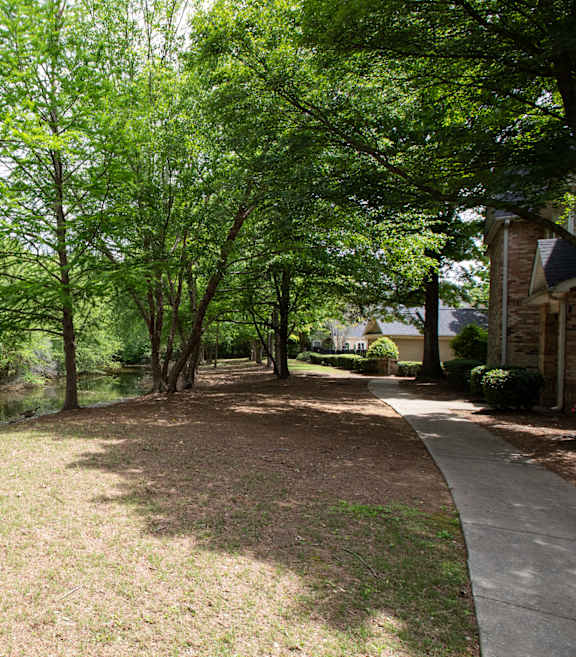 Pathway in a park at Lakeside Villas Apartments in Hampton, GA, 30228