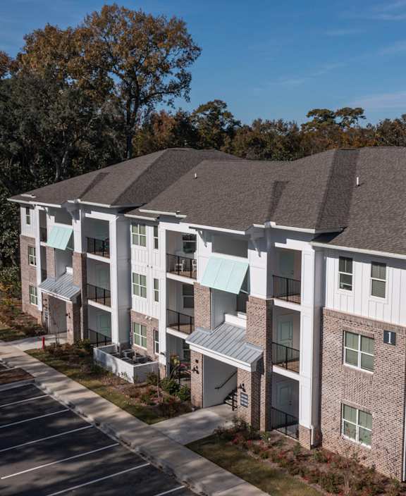 Beautiful Aerial View of Building at Park Circle Village Apartments, North Charleston, 29405
