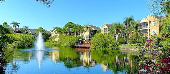 Beautiful Waterway on Property at Mandalay on 4th Apartments, Florida