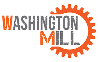 The image features the text "Washington Mill" with a gear design.