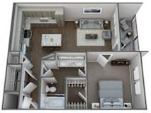 A1A Floor Plan at Century Grove Park, North Carolina