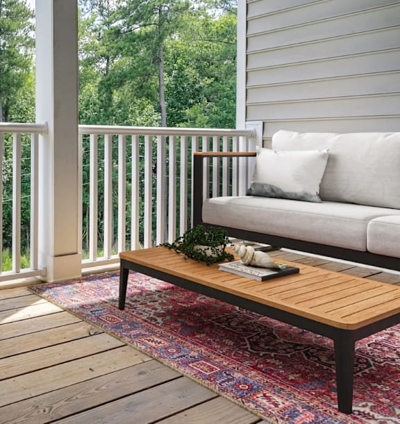 Patio Couch at Henley at Mirror Lake, Villa Rica