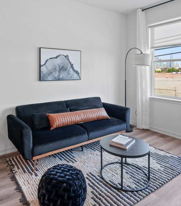 Living Room With large Window at 829 Garfield, Jersey City, NJ