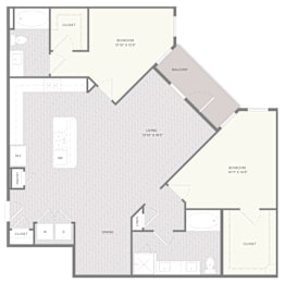 A floor plan of a building with rooms labeled B12.