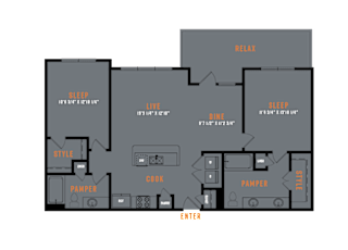 Lenox SoCo 2D Floor Plans - B5