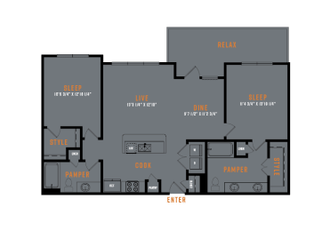 Lenox SoCo 2D Floor Plans - B5