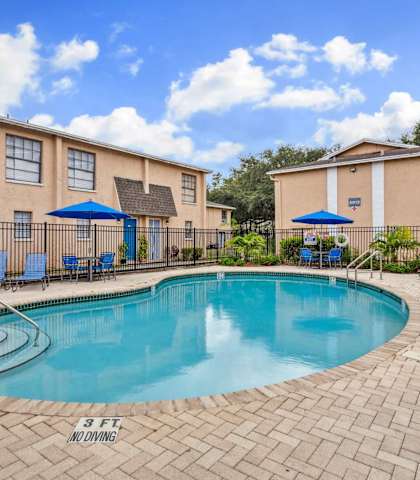 our apartments have a resort style swimming pool