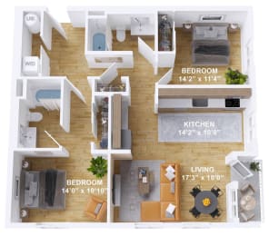 2 bed 2 bath B at The Mill on Maple Apartments, Oregon, 97045