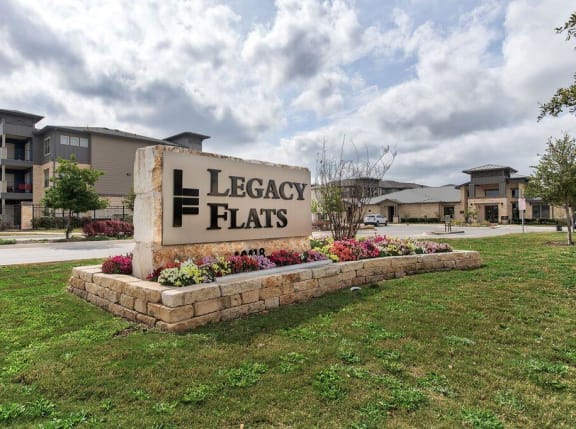 Coffee bar lounge with drinks and snacks at Legacy Flats, San Antonio, 78254
