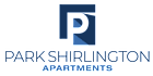 The image is a logo for Park Shirlington Apartments.