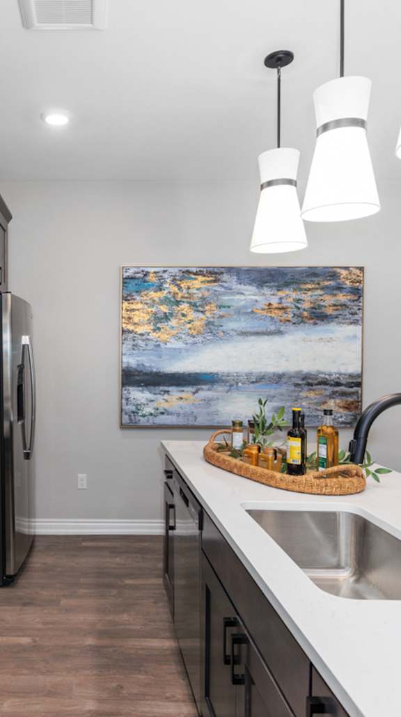 Decorated Dining Area at Encore Townhomes, Utica, MI
