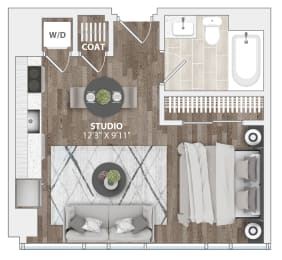 S1A Floor Plan at 1305 Dock Street, Maryland
