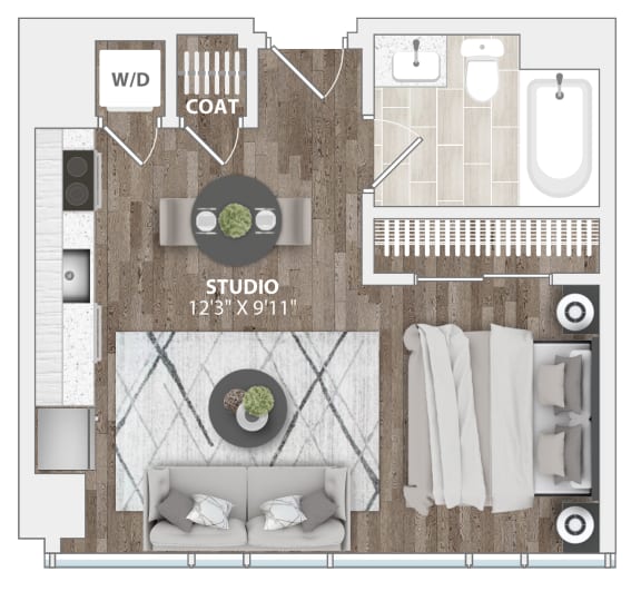Floor Plan  S1A Floor Plan at 1305 Dock Street, Maryland