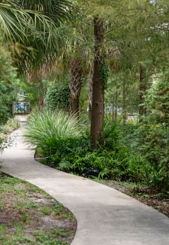 Walking Trail at Fernwood Grove Apartments, Tampa, Florida