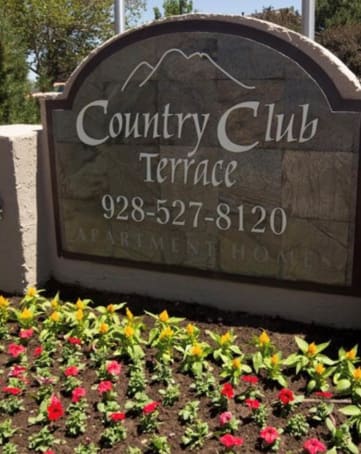 Front Entrance at Country Club Terrace Apartments, Arizona