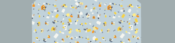 a piece of paper with yellow and white stars