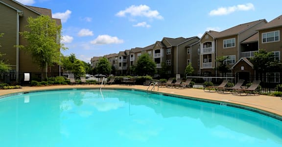 large resident pool with sundeck