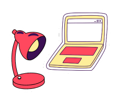 A calendar with the word "SMART" written on it, surrounded by hearts and a plant.