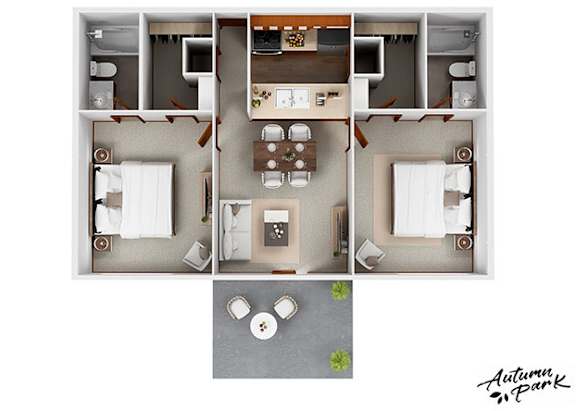 C1 Floor Plan at Autumn Park, South Dakota