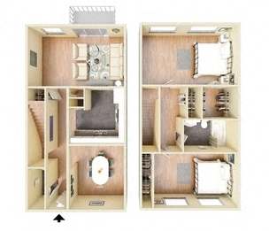 Floor Plan  2 bedroom floor plan