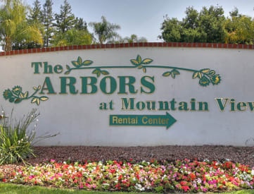Welcoming Property Signage at The Arbors at Mountain View, Mountain View, 94040