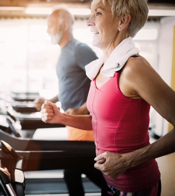 This is a picture of the fitness center at Cambridge Court Apartments in Dallas, TX