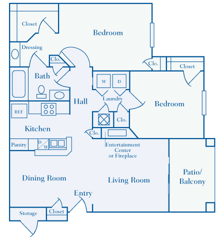 Lantern Woods - B1 - The Delaware - 2 bedroom - 2 bath