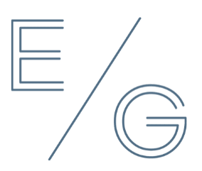 A blue and white image of a letter E and a letter G separated by a diagonal line at EastGate Apartments, Rochester, MN, 55904
