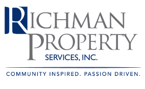 A logo that reads richman property services, inc.