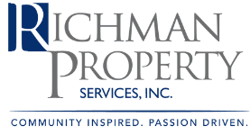 a logo that reads richman property services, inc.