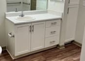Thumbnail 13 of 21 - Bathroom With Vanity Lights at Arbours at Moores Mill, Huntsville, AL