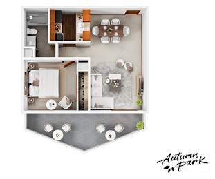 A1 Floor Plan at Autumn Park, South Dakota