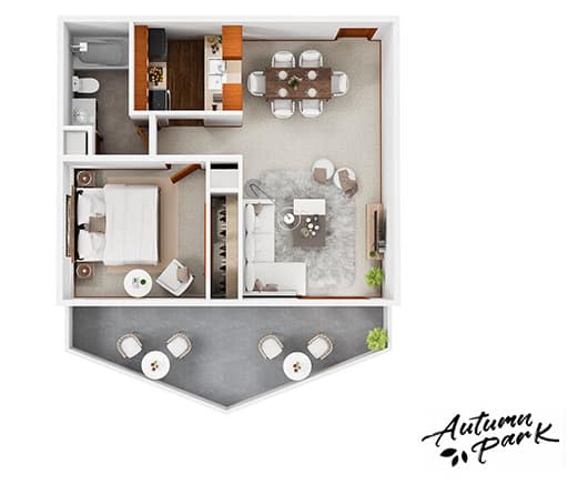 A1 Floor Plan at Autumn Park, South Dakota
