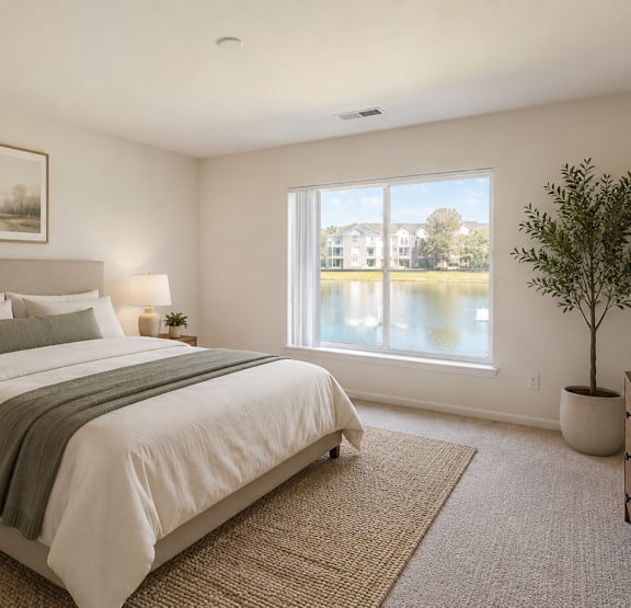 luxury living room at Towne Lakes Apartments in Grand Chute, Wisconsin, 54913