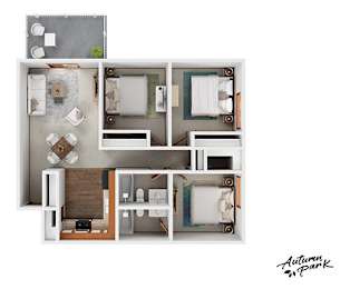 D2 Floor Plan at Autumn Park, Sioux Falls, SD