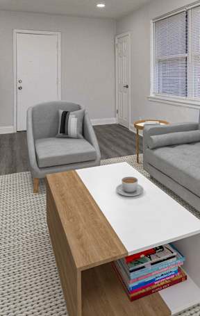 Spacious Living Room at Lawndale Apartments, Philadelphia Pennsylvania