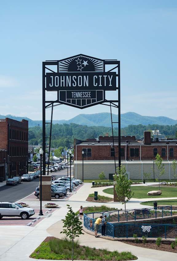 Johnson City TN Welcome Sign - Image Courtesy of Visit Johnson City