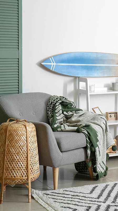 Lifestyle photo of beach themed decor at Preserve at Boynton Beach, Boynton Beach